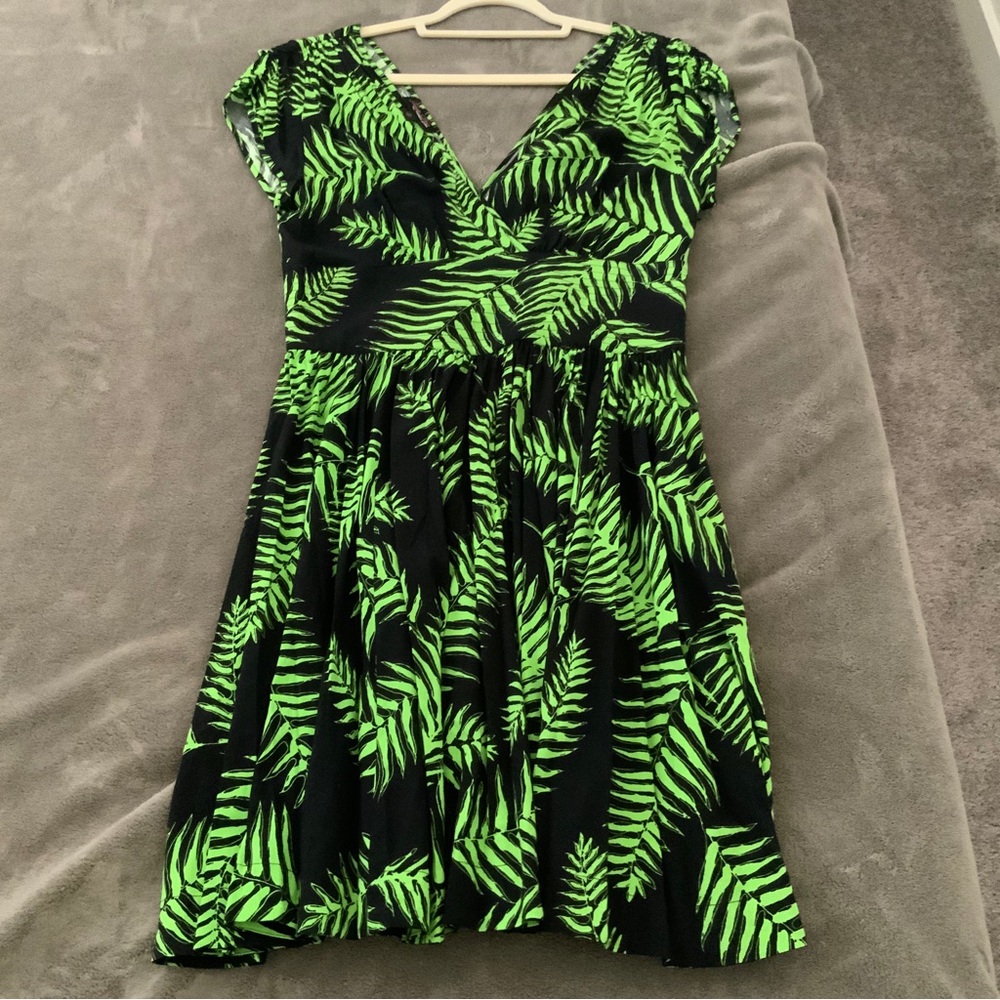 Trashy Diva Psychedelic Ferns Sandi Mini Dress Sz 12